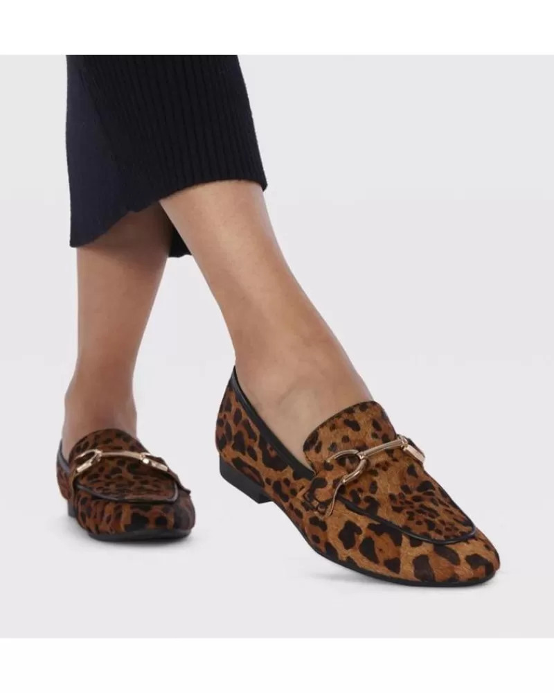 Woman GIOSEPPO Woman Flat Shoes Mocasines Con Print De Leopardo Para Mujer Dupree Marron