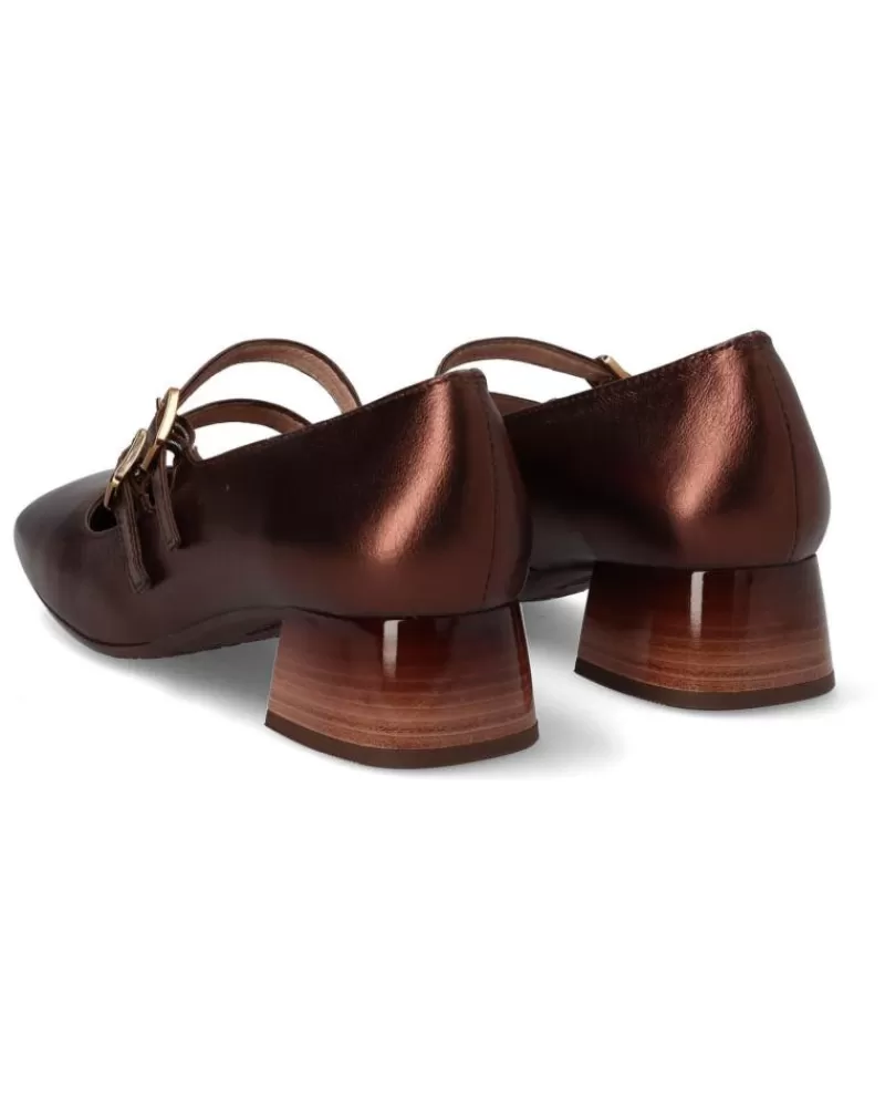 Woman HISPANITAS Woman Flat Shoes Bailarina Bronce