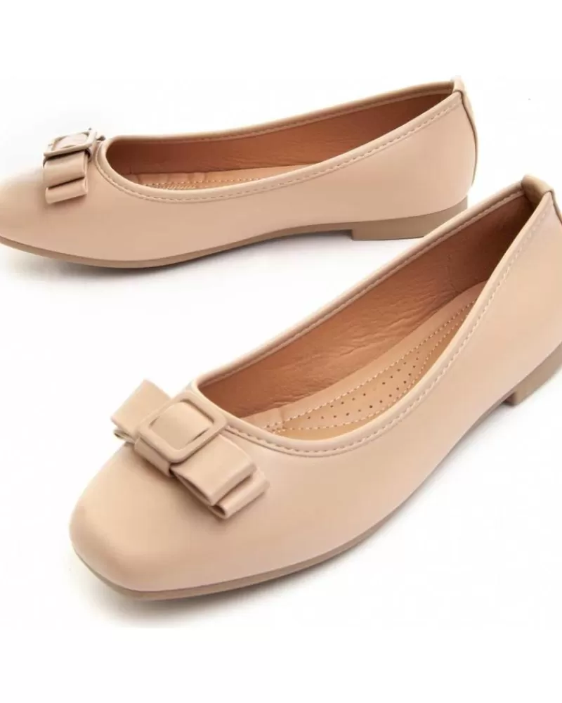 Woman MONTEVITA Woman Flat Shoes Bailara4 Beige