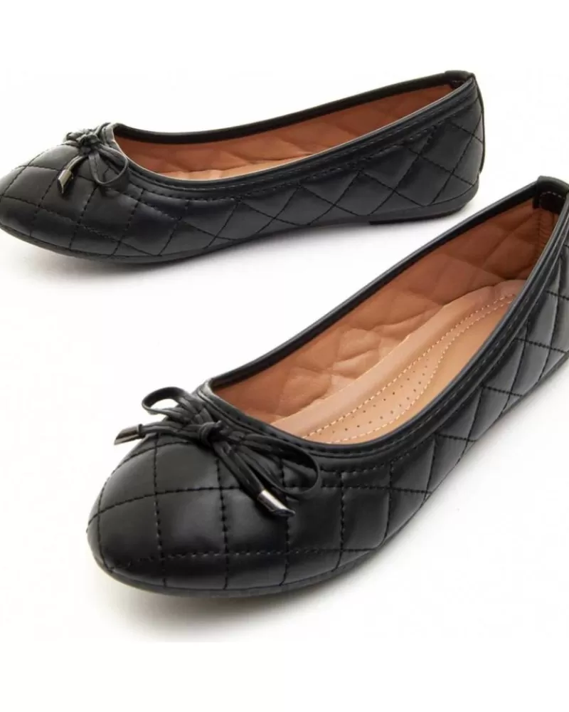 Woman MONTEVITA Woman Flat Shoes Bailara5 Black