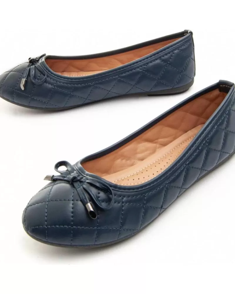 Woman MONTEVITA Woman Flat Shoes Bailara5 Blue