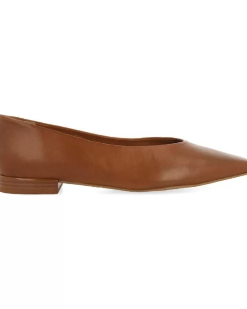 Woman OTRAS MARCAS Woman Flat Shoes Bailarina 70812 Gifford Cuero Marron