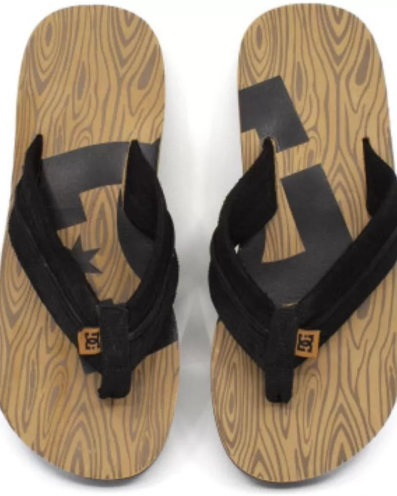 Woman DC SHOES Woman Flip Flops -Central Graffik 320230 Marrones