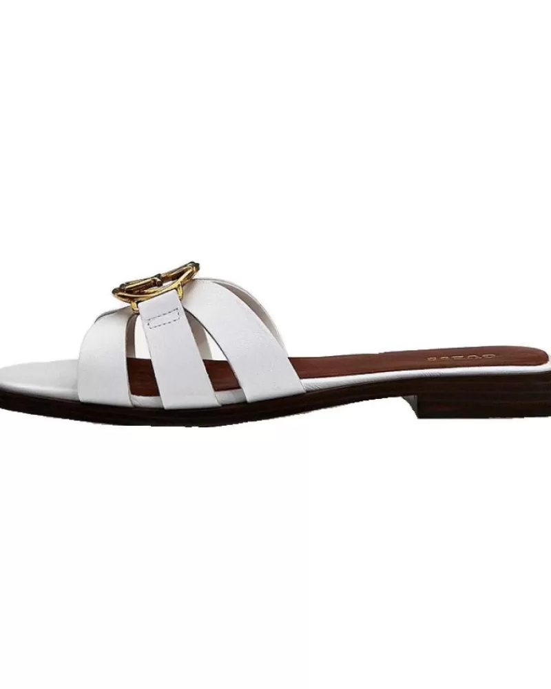 Woman GUESS Woman Flip Flops Symo Fl6Sym Lea19 Blanco