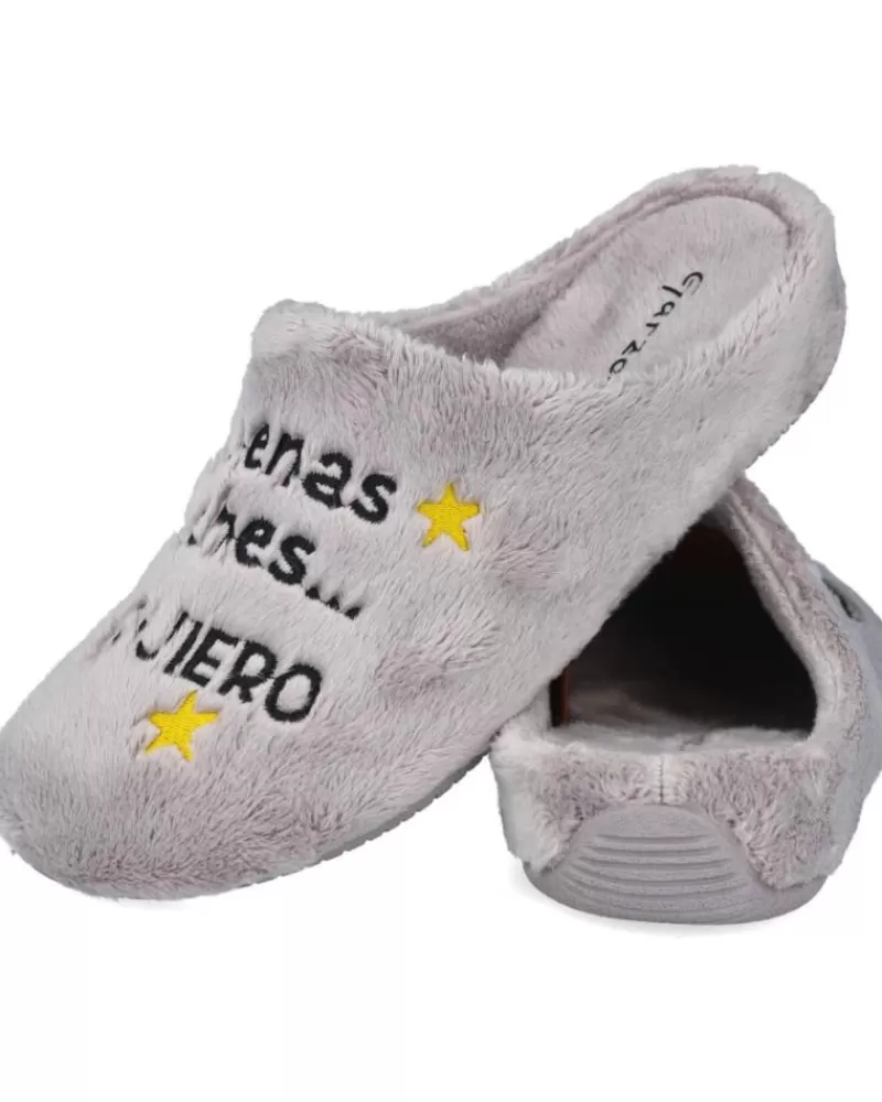 Woman GARZON Woman House Slipers 15336-275 Zapatillas De Casa Muj Gris