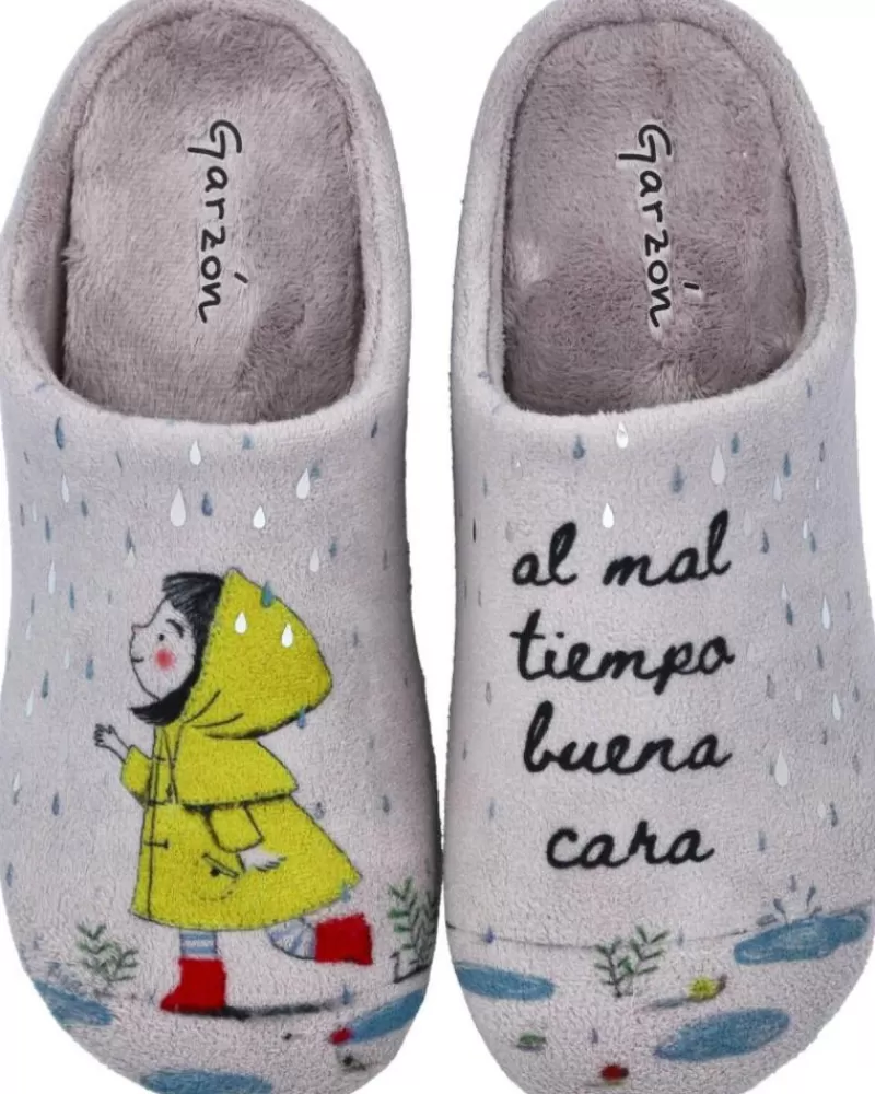Woman GARZON Woman House Slipers 15342-247 Zapatillas De Casa Muj Gris