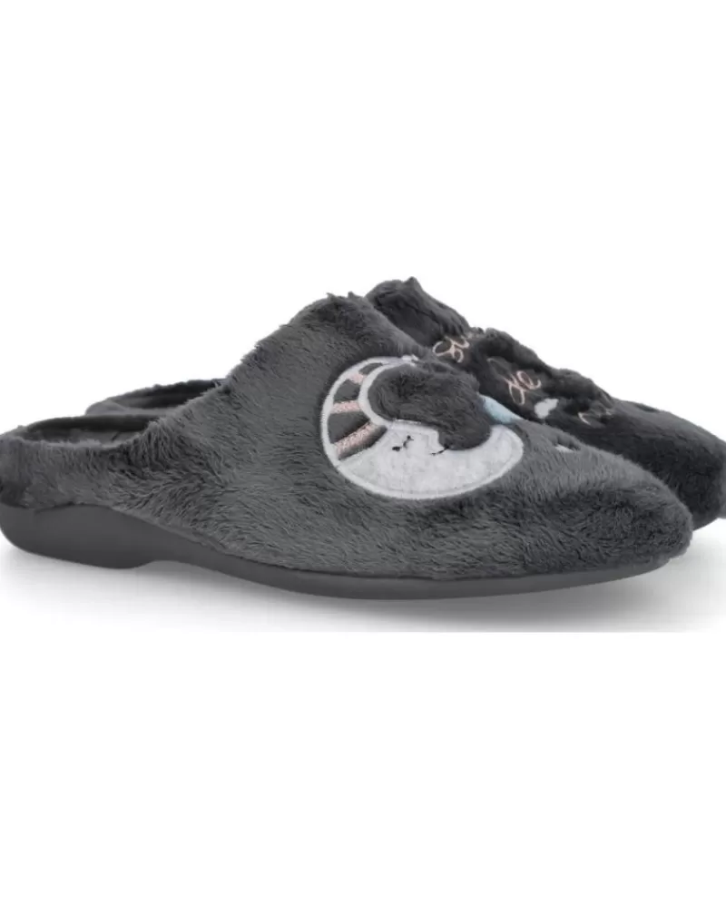 Woman GARZON Woman House Slipers 7306-275 Zapatillas De Casa Muje Gris