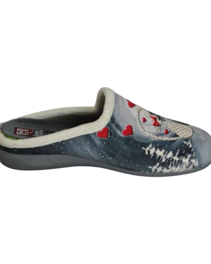Woman GEMA COMFORT Woman House Slipers Gema Confort - Zapatilla Para El Hogar Plantillas Extraibl Gris