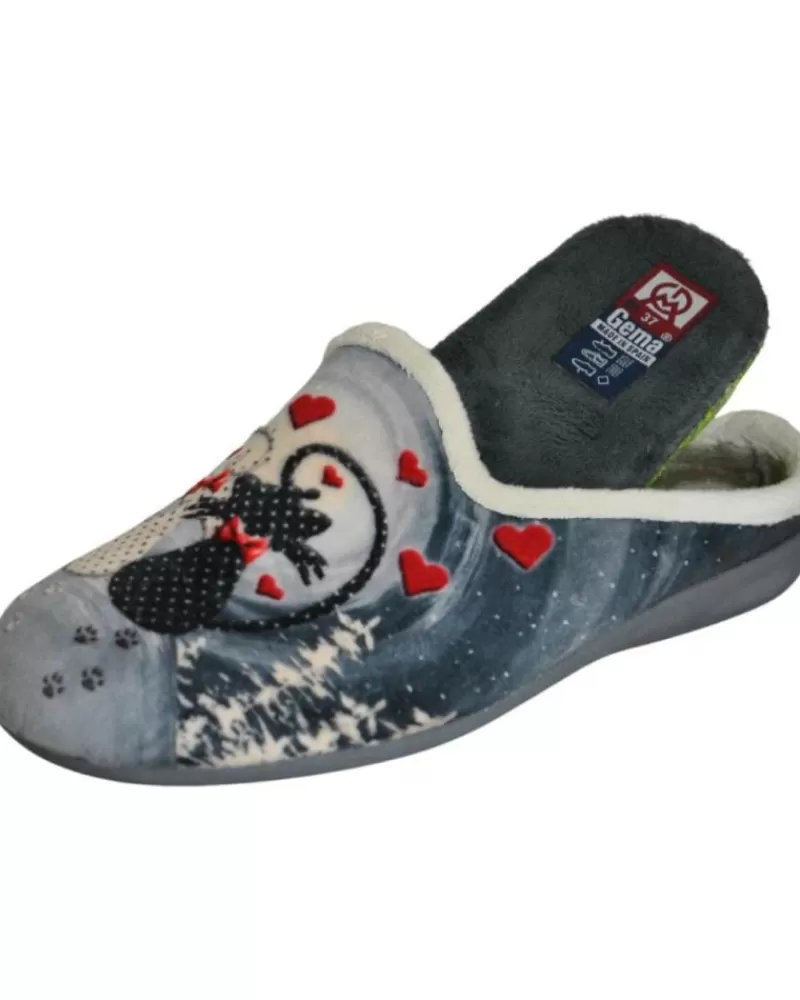 Woman GEMA COMFORT Woman House Slipers Gema Confort - Zapatilla Para El Hogar Plantillas Extraibl Gris
