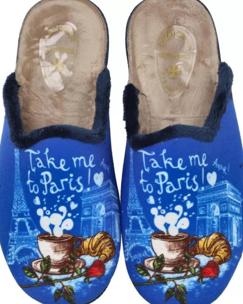 Woman L&R SHOES Woman House Slipers L&R Shoes Lr Shoes 315113 Zapatillas De Casa Muj Azul