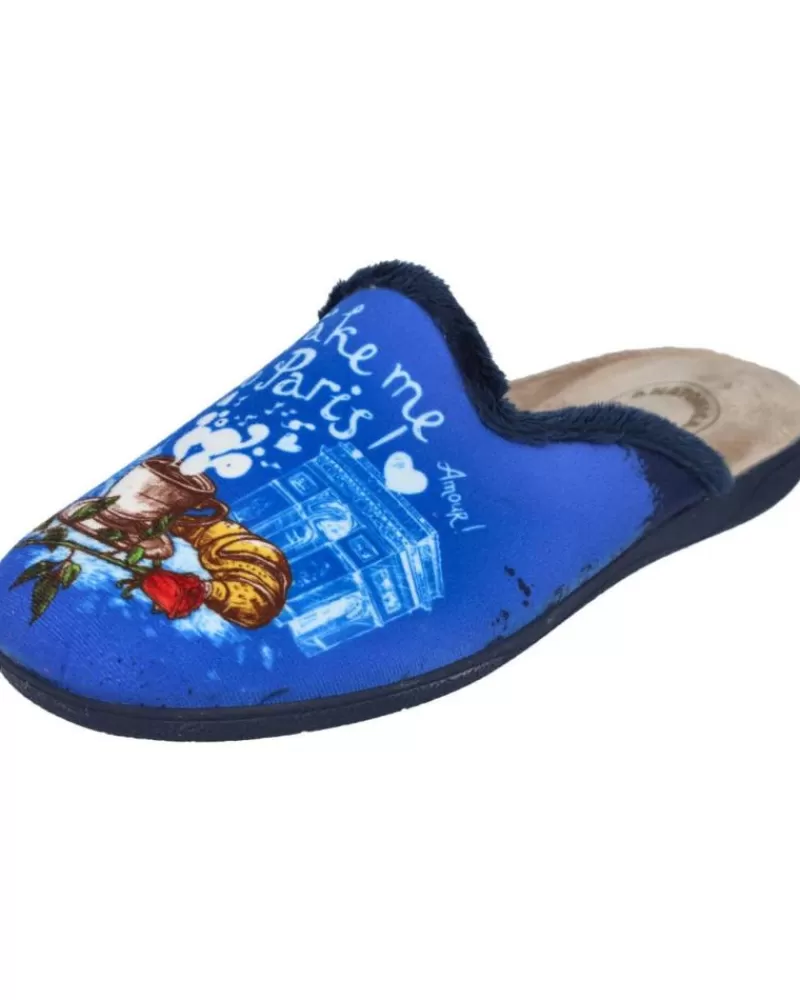 Woman L&R SHOES Woman House Slipers L&R Shoes Lr Shoes 315113 Zapatillas De Casa Muj Azul