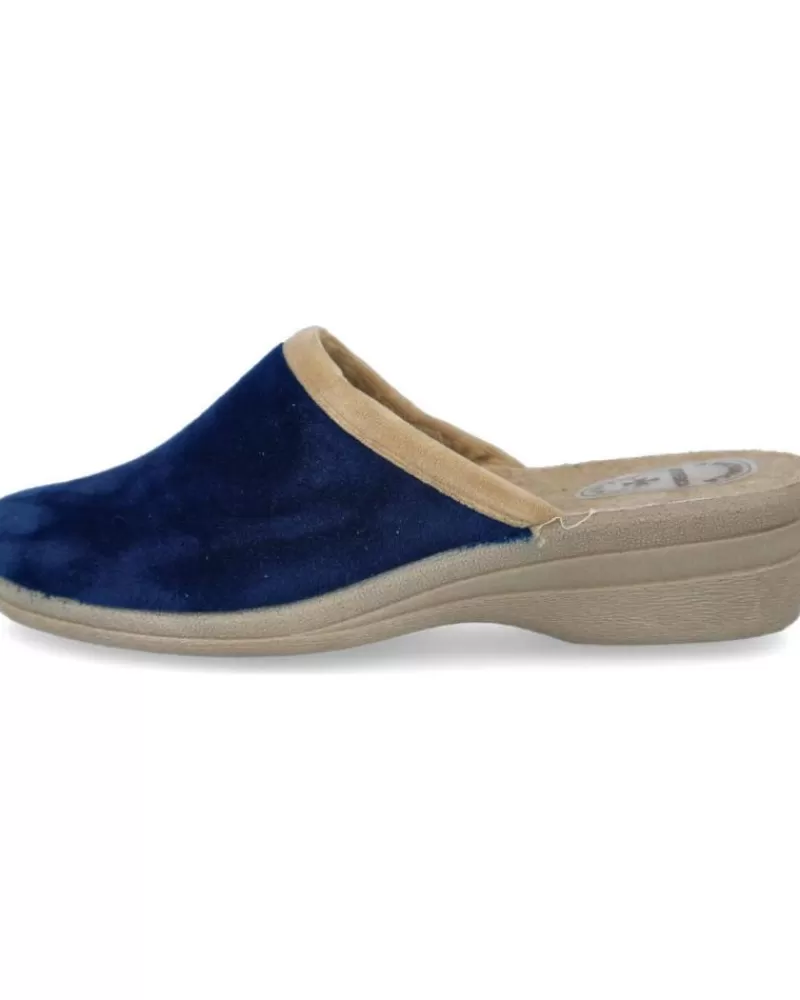 Woman L&R SHOES Woman House Slipers L&R Shoes Lr Shoes 66134 Zapatillas De Casa Muje Azul
