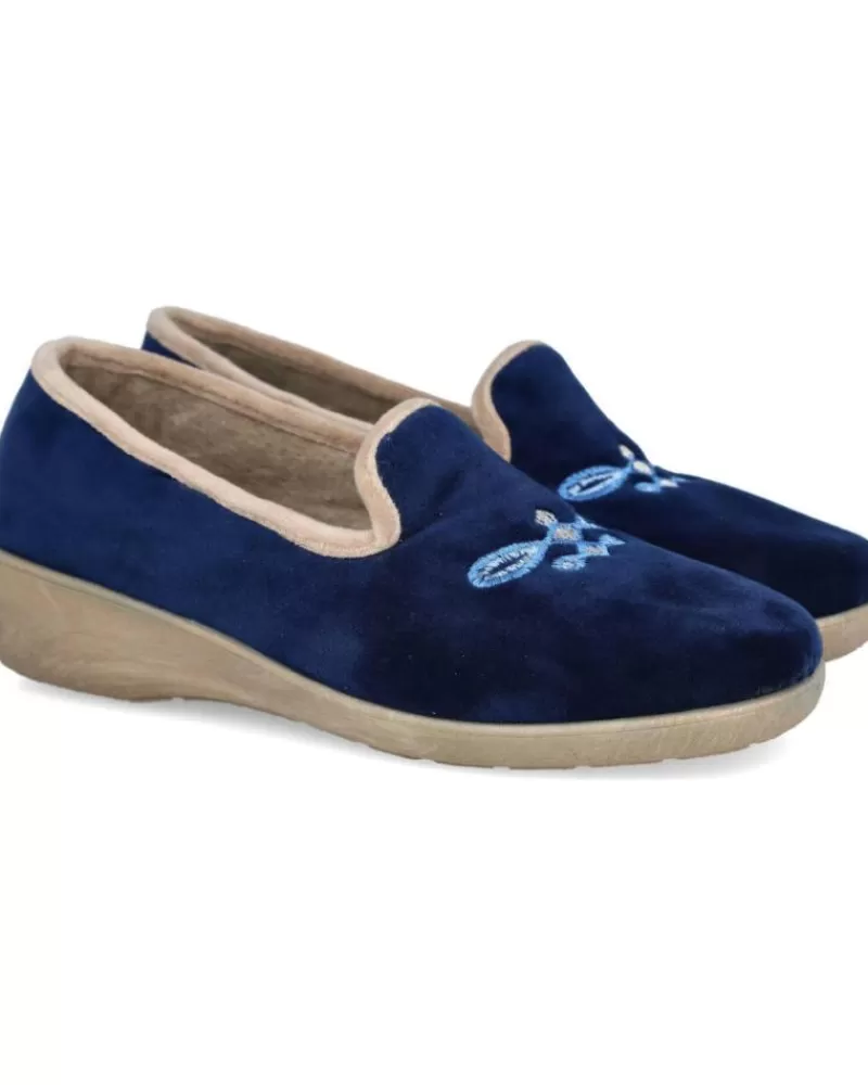Woman L&R SHOES Woman House Slipers L&R Shoes Lr Shoes 8803428 Zapatillas De Casa Mu Azul