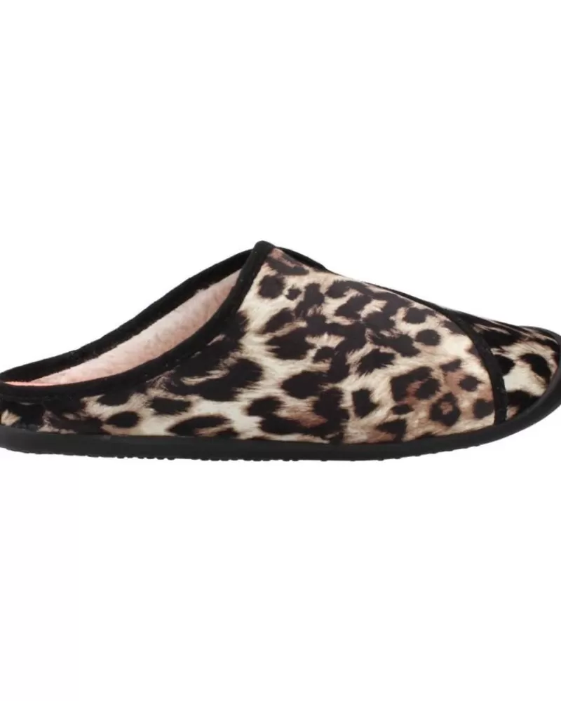 Woman NORDIKAS Woman House Slipers Lince Nix Animal Print