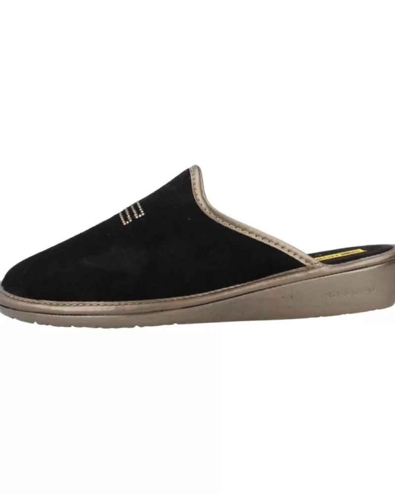 Woman NORDIKAS Woman House Slipers Top Line Negro
