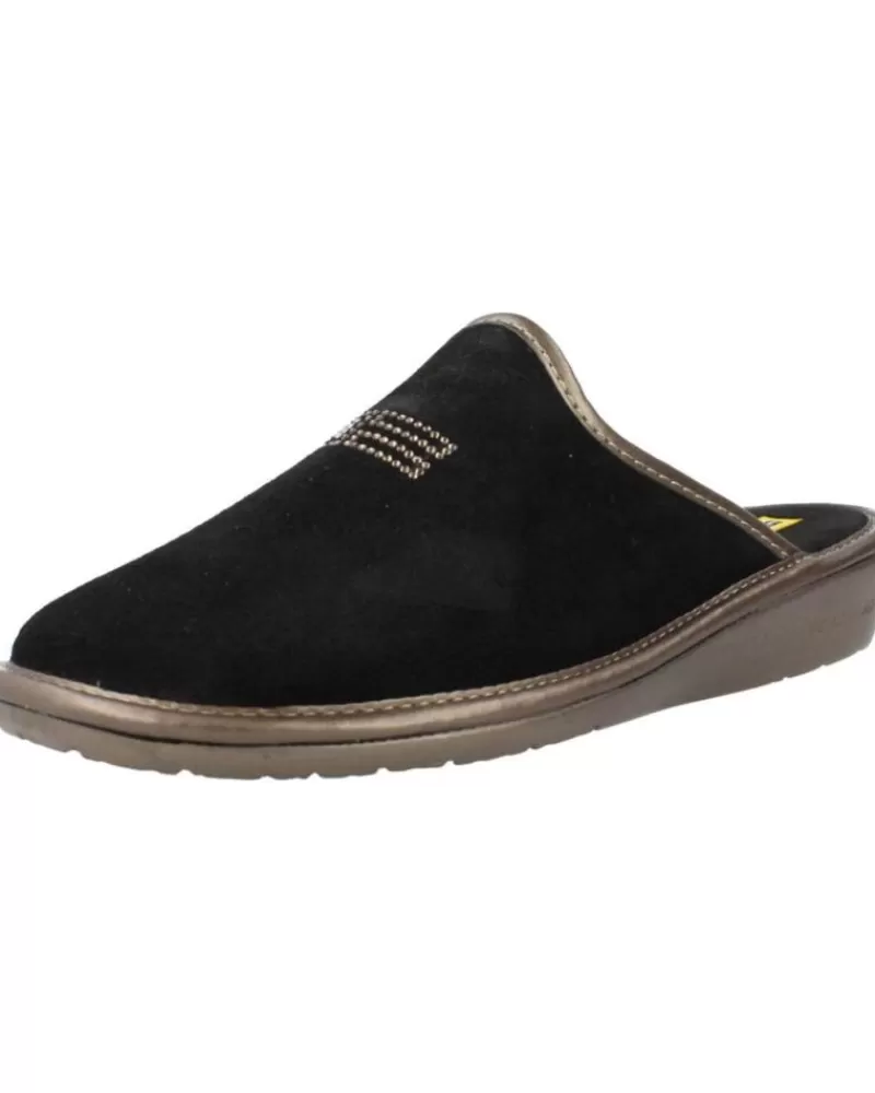 Woman NORDIKAS Woman House Slipers Top Line Negro