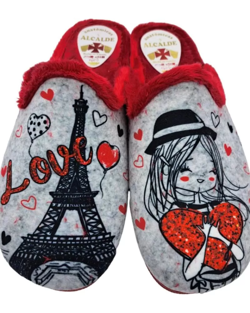 Woman OTRAS MARCAS Woman House Slipers Zapatilla Casa Abierta Rojo
