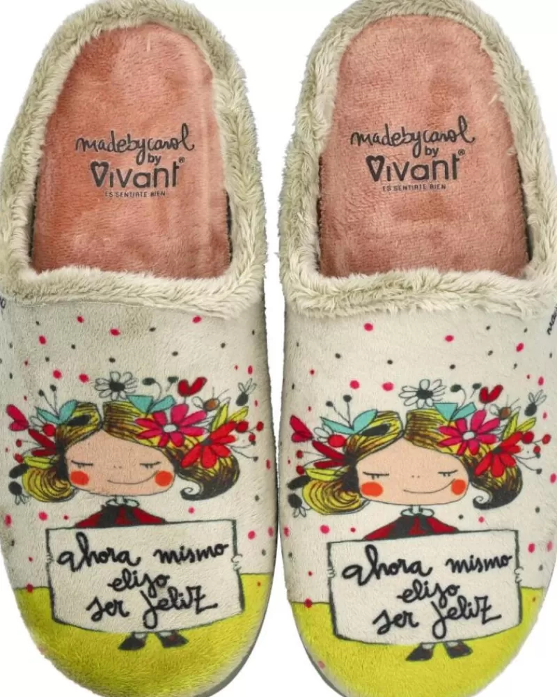 Woman VIVANT Woman House Slipers Arc232120Evmz Zapatillas De Casa Manzana