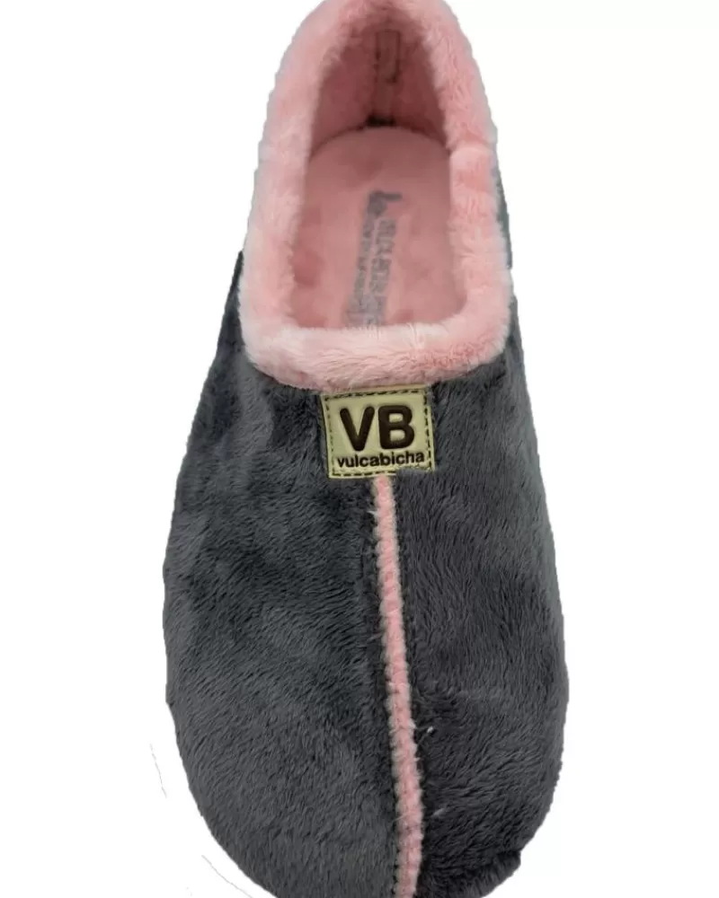Woman VULCA-BICHA Woman House Slipers Zapatilla Casa Suave Gris