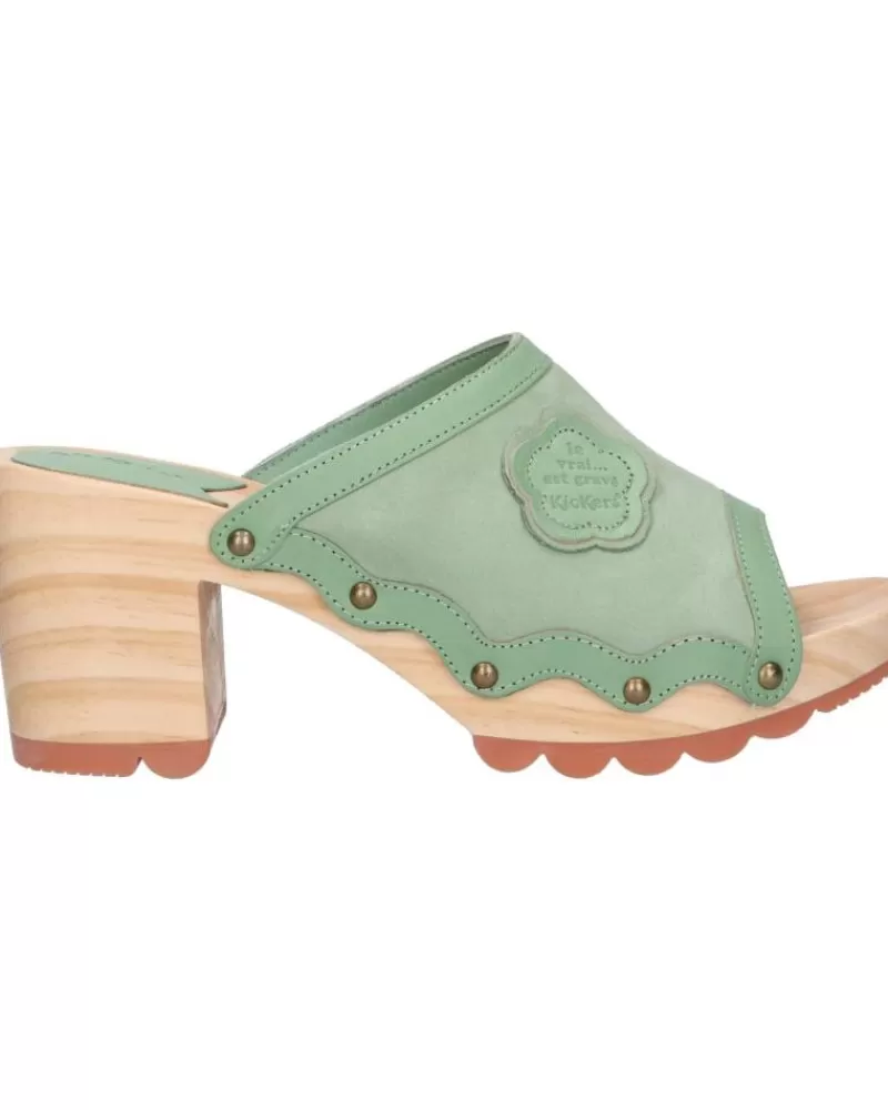 Woman KICKERS Woman 895170-50 Kick Woodst 61 Vert Menthe