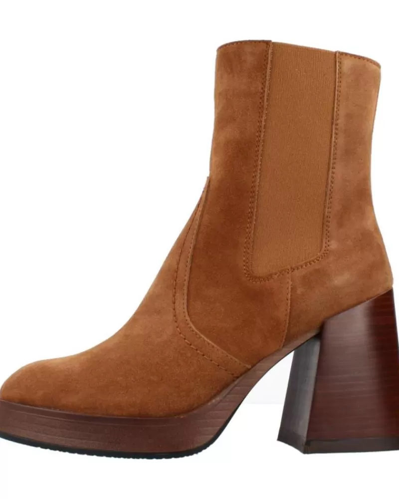 Woman ALPE Woman Mid Boots Botin Sella Cuero