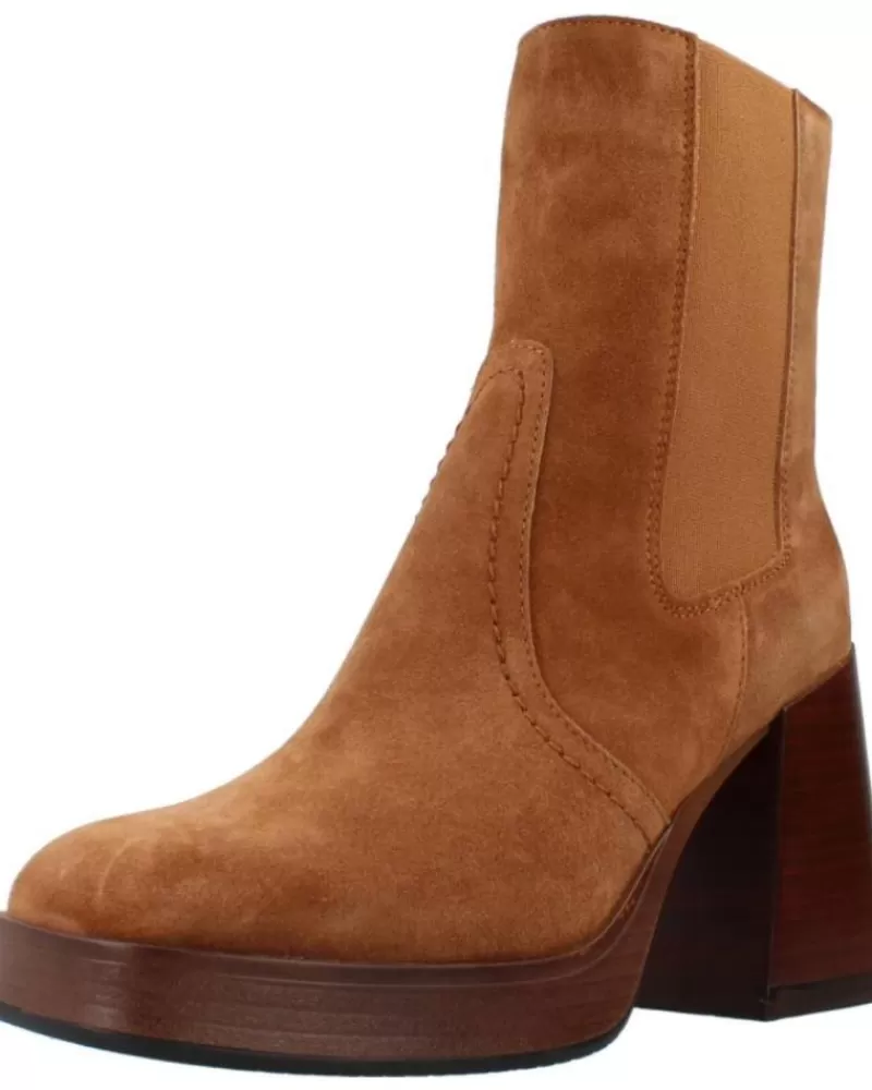 Woman ALPE Woman Mid Boots Botin Sella Cuero