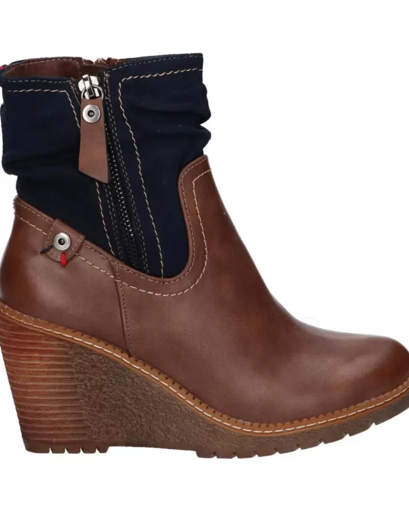 Woman REFRESH Woman Mid Boots 63995 Antelina Combinada Camel