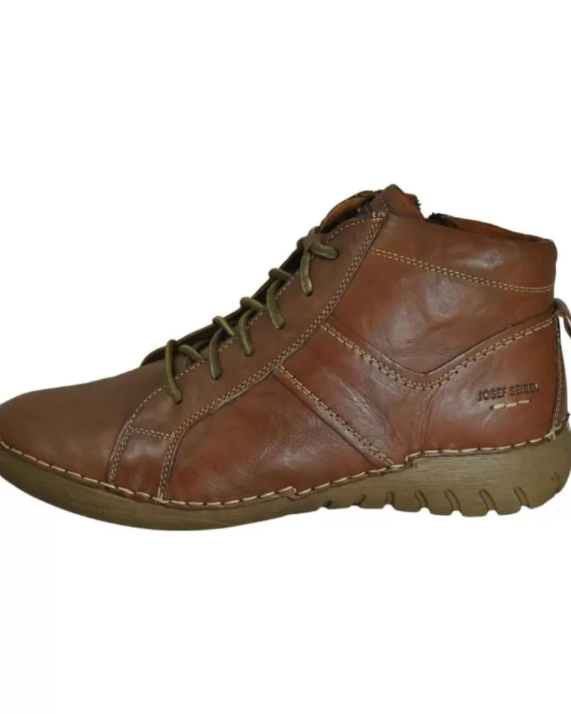 Woman WESTLAND Woman Mid Boots Josef Seibel 89201 Felicia 01 Botin Cordones De Piel Mujer Cognac-Kombi