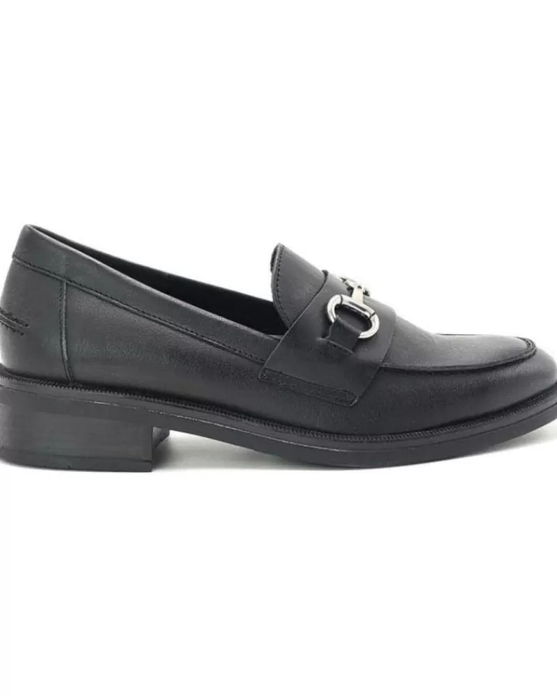 Woman CLARA DURAN Woman Mocasines Mocasin Aplique Metalico Vilma Negro