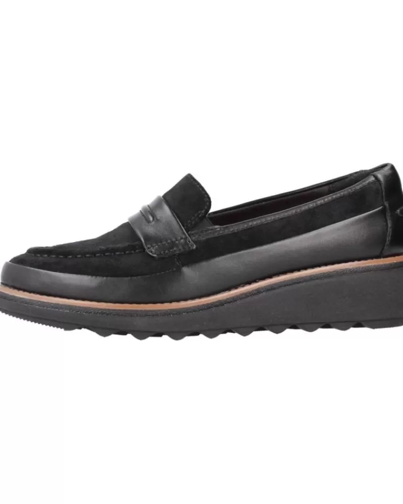 Woman CLARKS Woman Mocasines Sharon Aster Negro