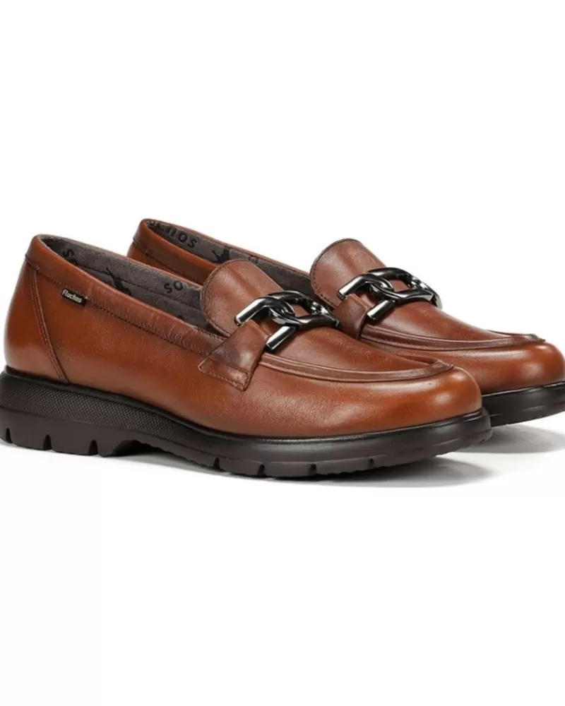 Woman FLUCHOS Woman Mocasines Zapatos En Color Para Cuero