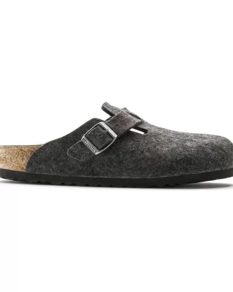 Woman BIRKENSTOCK Woman Sandals Zapatillas De Casa Boston Gris