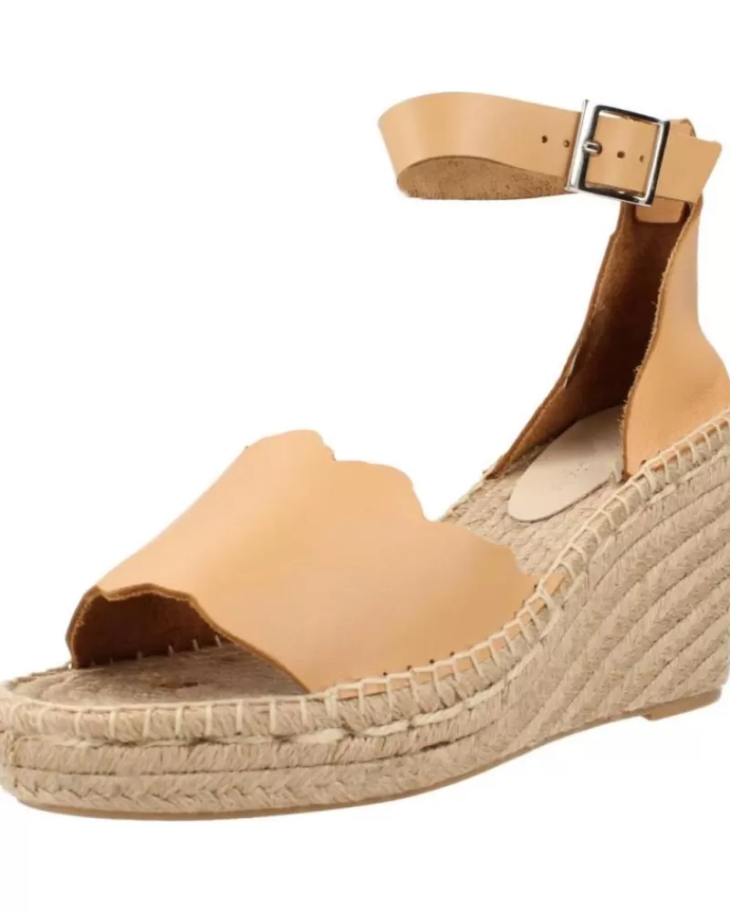 Woman CLARA DURAN Woman Sandals Platafp8Cd Marron Claro