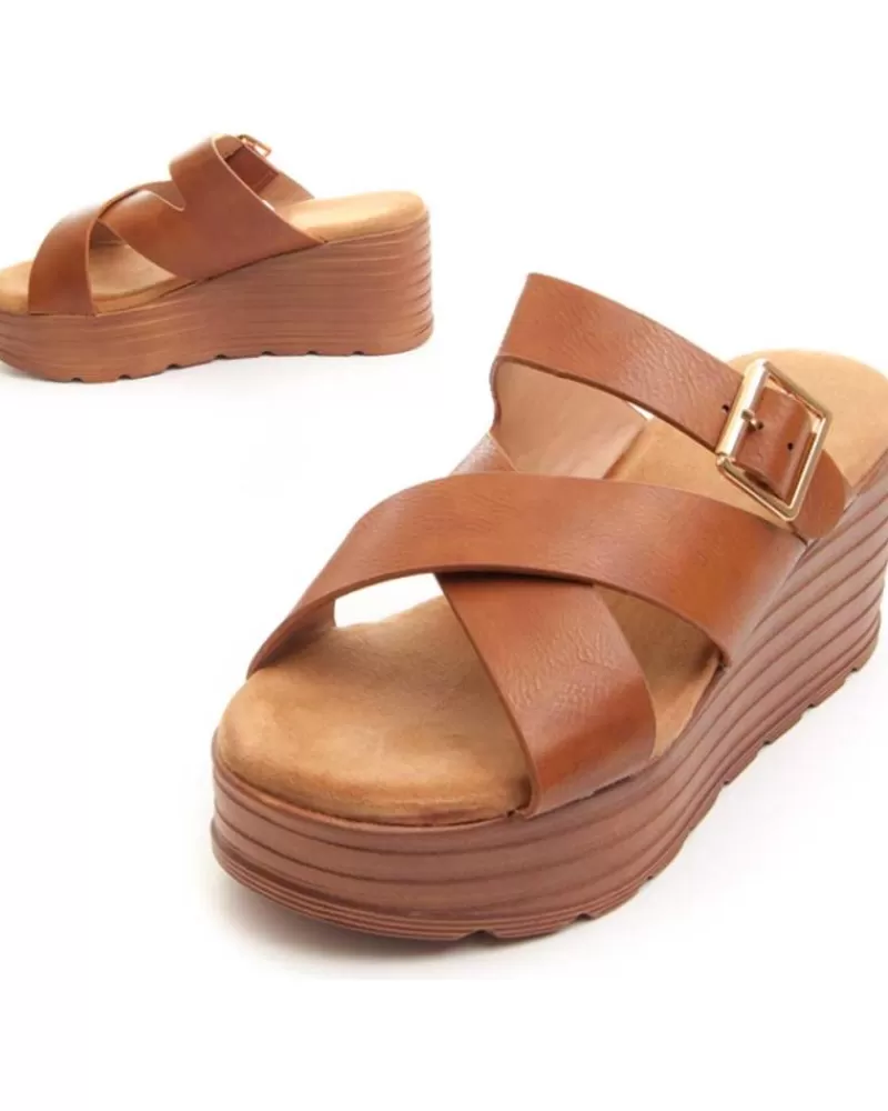Woman MONTEVITA Woman Sandals Wedsun3 Brown
