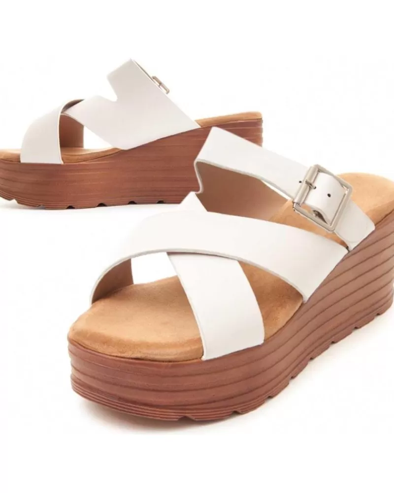 Woman MONTEVITA Woman Sandals Wedsun3 White