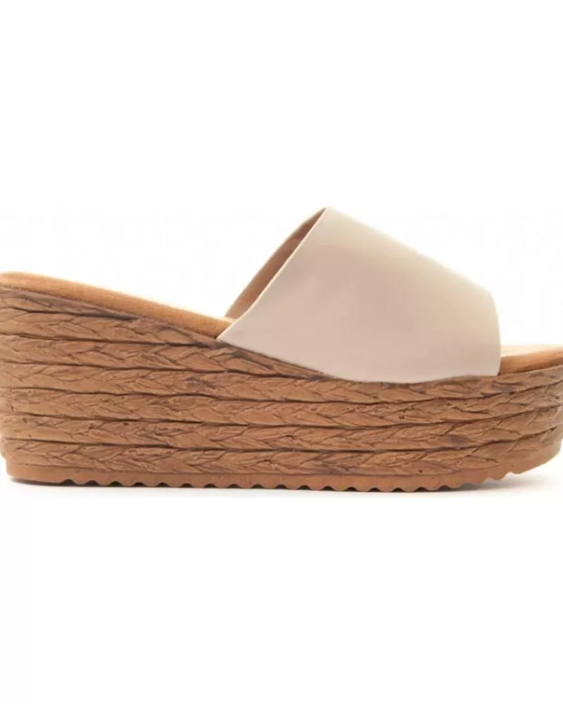 Woman MONTEVITA Woman Sandals Wedsun4 Beige