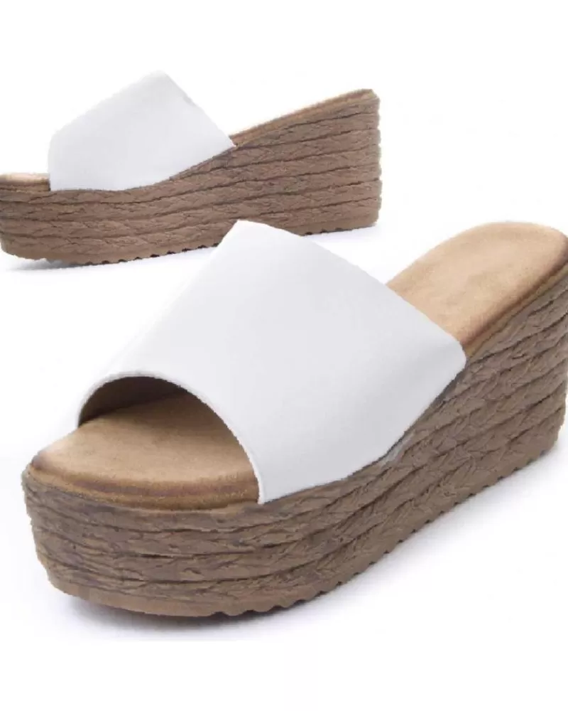 Woman MONTEVITA Woman Sandals Wedsun4 White