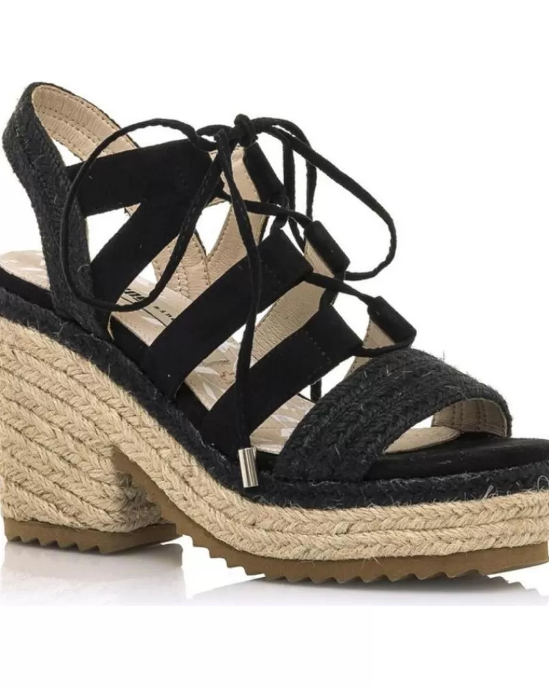 Woman MTNG Woman Sandals Sandalias De Tacon Mustang 50540 Negro