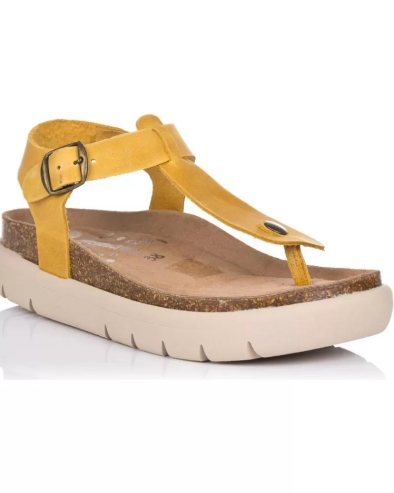 Woman MUSSE & CLOUD Woman Sandals Musse & Cloud Sandalias Bio Musse Cloud Almuhi Mostaza Beige