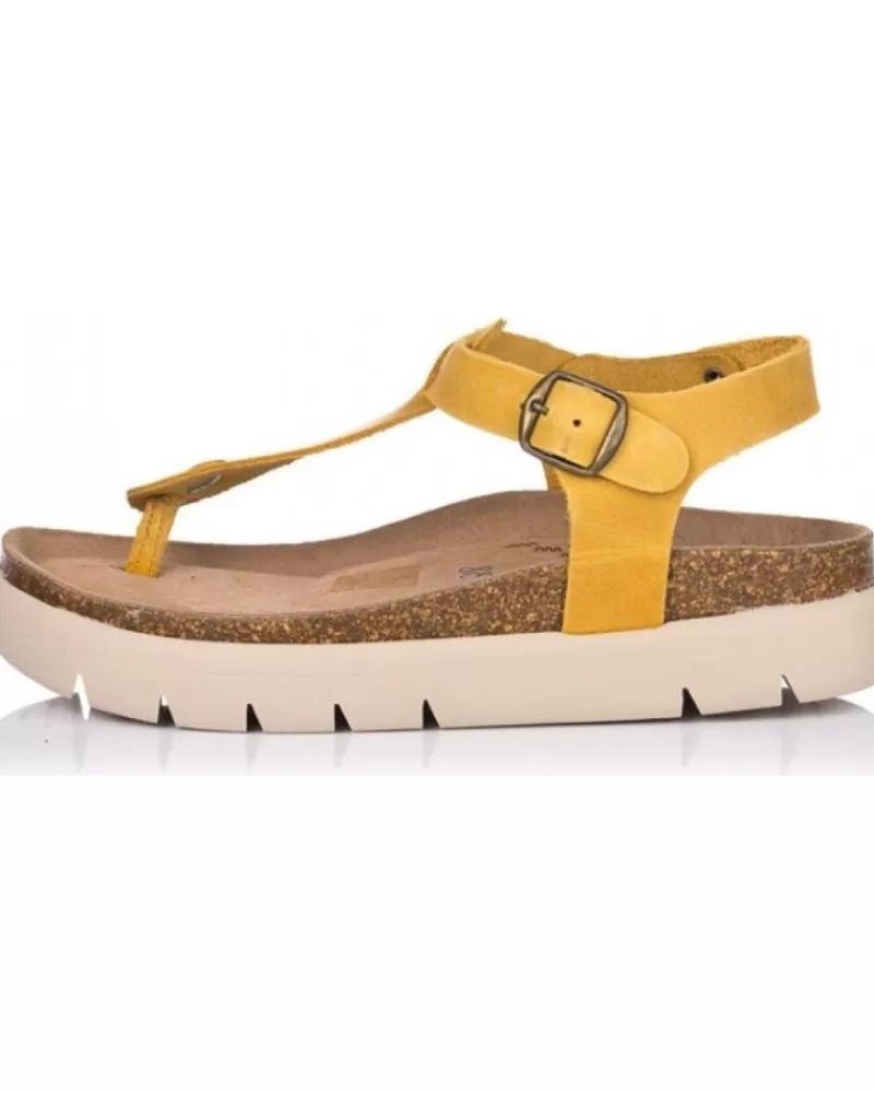Woman MUSSE & CLOUD Woman Sandals Musse & Cloud Sandalias Bio Musse Cloud Almuhi Mostaza Beige