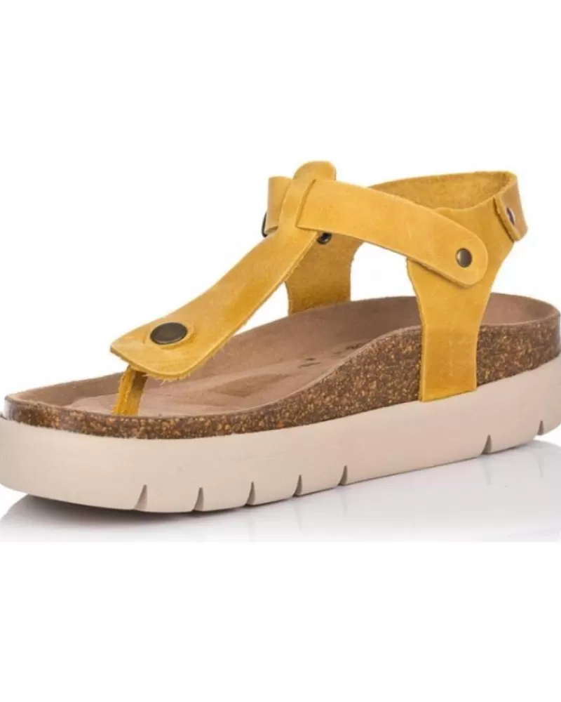 Woman MUSSE & CLOUD Woman Sandals Musse & Cloud Sandalias Bio Musse Cloud Almuhi Mostaza Beige