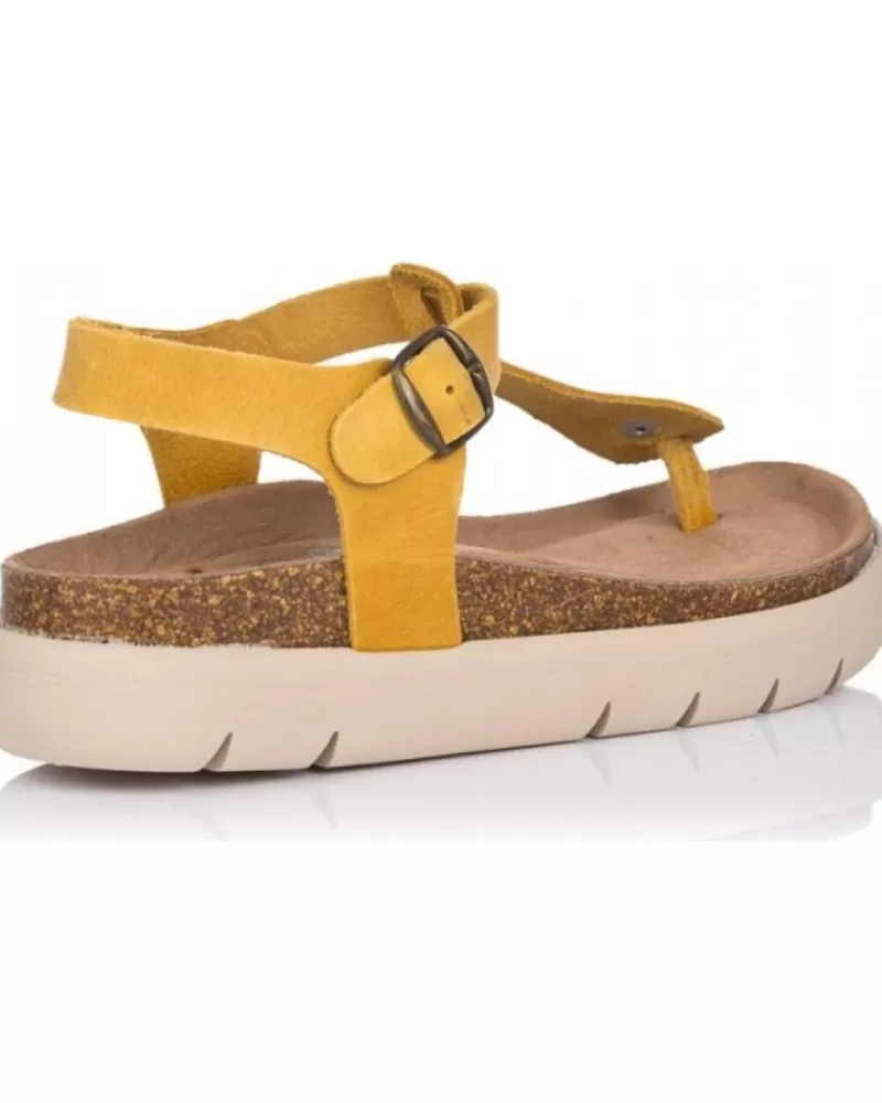 Woman MUSSE & CLOUD Woman Sandals Musse & Cloud Sandalias Bio Musse Cloud Almuhi Mostaza Beige