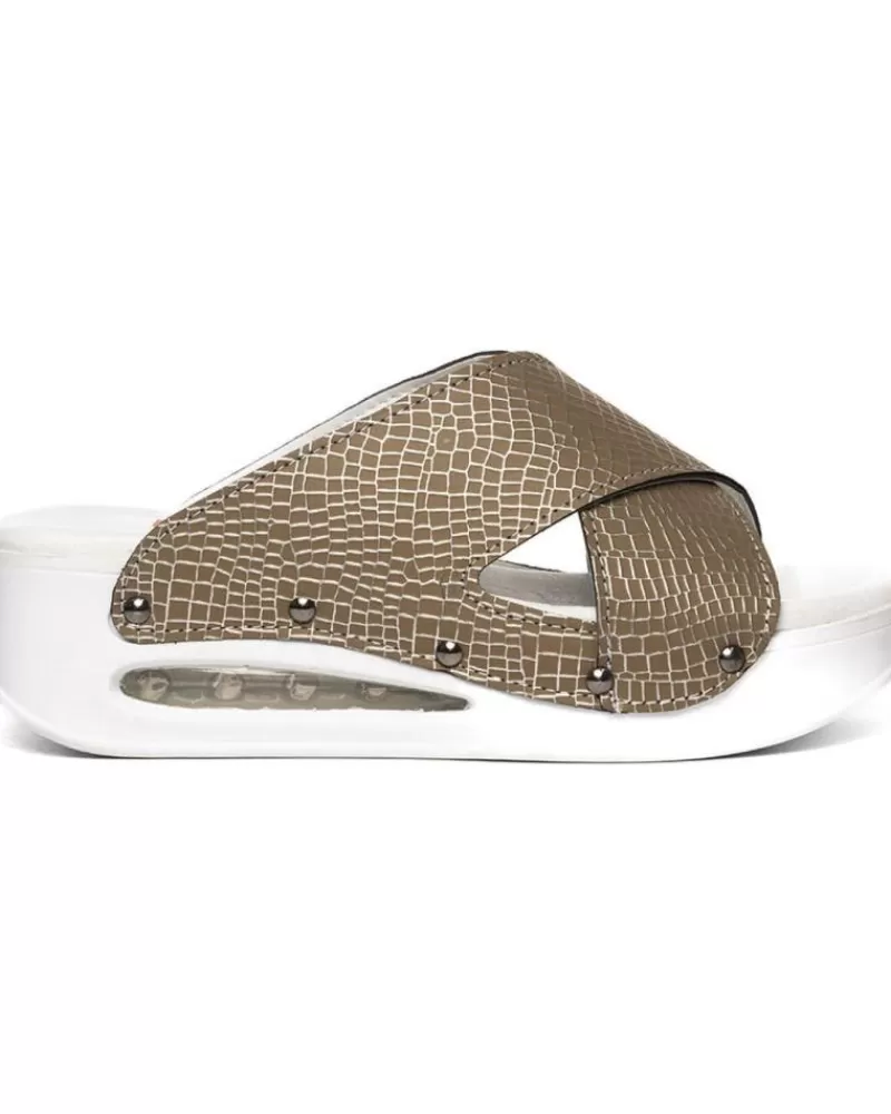 Woman ZUEKOOS Woman Sandals Zueco Venezzia Opened Airmax Ocre
