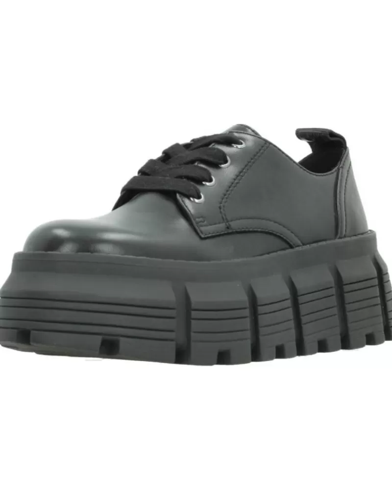 Woman BUFFALO Woman Shoes Ava Laceup Lo Negro
