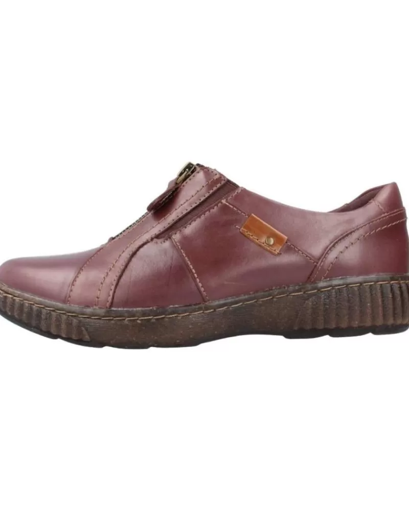 Woman CLARKS Woman Shoes Magnolia Zip Burdeos