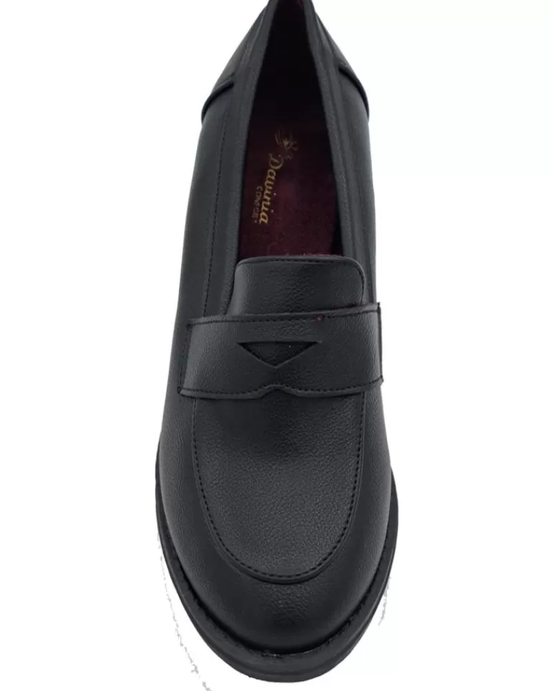 Woman DAVINIA Woman Shoes Mocasin Plano Mujer Negro