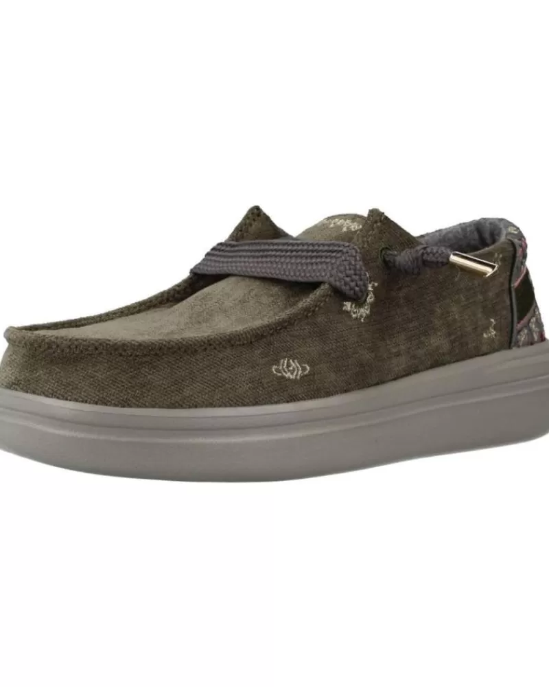 Woman HEY DUDE Woman Shoes Wendy Rise Verde