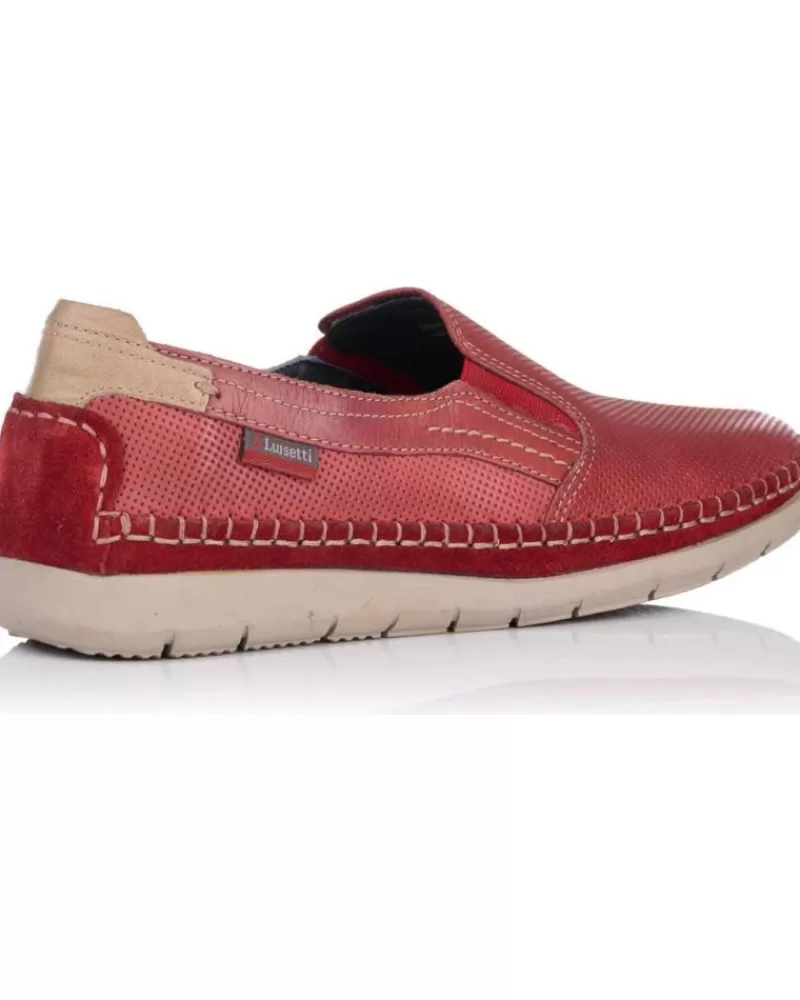 Woman LUISETTI Woman Shoes Zapatos De Sport 29505 Burdeos Rojo