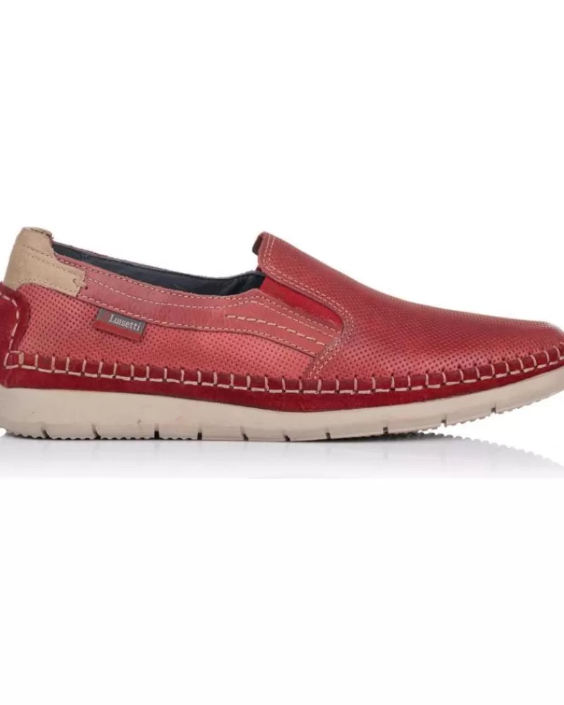 Woman LUISETTI Woman Shoes Zapatos De Sport 29505 Burdeos Rojo