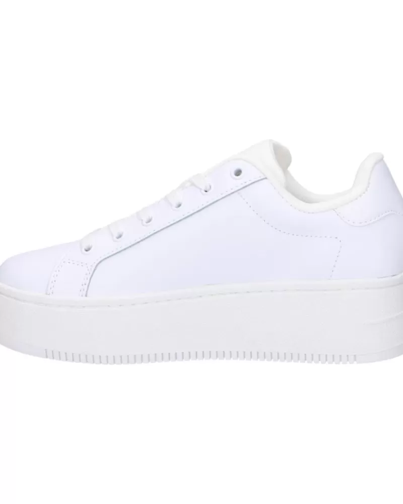 Woman TOMMY HILFIGER Woman En0En02426 Tjw Flatform Ess Ybr White